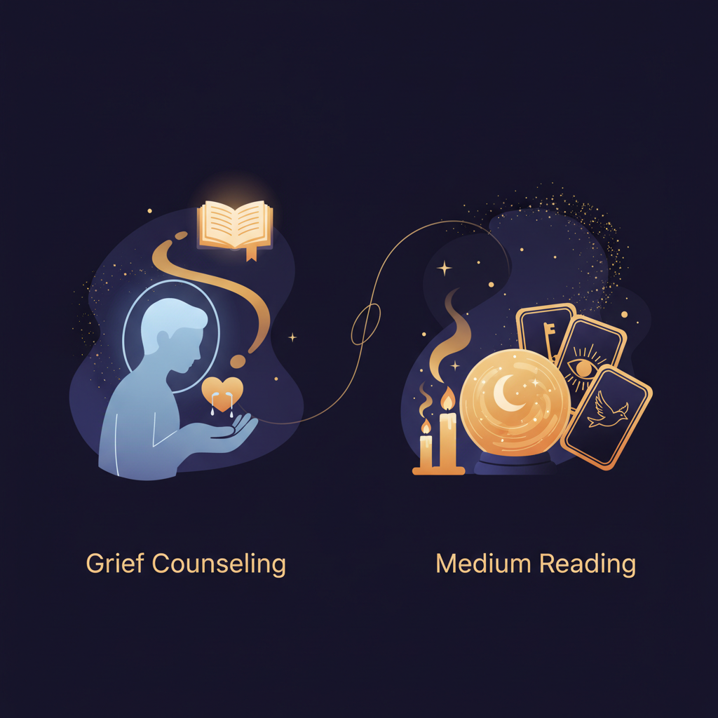 The Difference Between Grief Counselling and a Medium Reading
